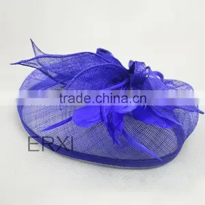Wholesale Fashion 100% Sinamay Material Base Hat Fascinator For Women thumbnail-2
