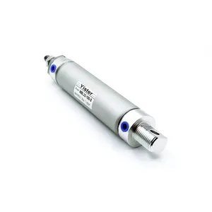 Double Acting MBL Series Aluminum Barrel Mini Round Body Air Pneumatic Cylinders thumbnail-2