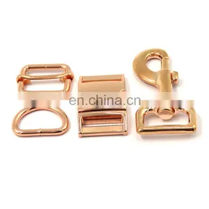 20mm Metal Accessories D Rings Adjustable Slide Quick Release Buckles Dog Clips For Dog Collar And Dog Leash thumbnail-5