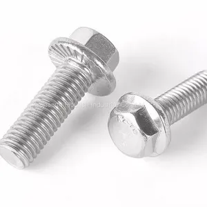 Metric Stainless Steel Hex Cap Serrated Flange Bolt With Nuts thumbnail-3