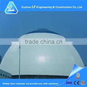 High Quality Galvanized Steel Space Dome For Coal Shed thumbnail-2