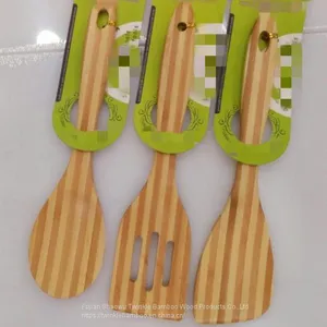 Bamboo Kitchen Tool Bamboo Cooking Utensil Set Wholesale From China thumbnail-1