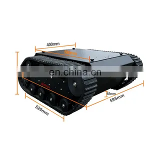 UGV Electric Car Military Vehicle Track Chassis Track Mini Undercarriage thumbnail-4