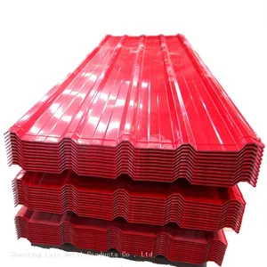 Color Corrugated Metal Steel Sheet Ppgi Corrugated Steel Sheet Calamina Galvanized Toles Pour Toitures thumbnail-2