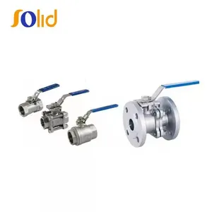 Class150 Material SS304 SS316 SS316L CF8 WCB Stainless Steel 2PC Flange End Ball Valve thumbnail-1