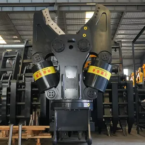 Multi-functionality Excavator Parts Attachment Metal Shear 360 Degree Rotary Double Cylinder Hydraulic Shear thumbnail-6