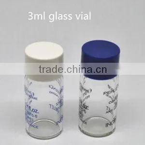 3ml Glass Test Vial With Plastic Screw Cap thumbnail-1