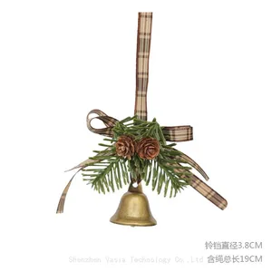 New 2025 Christmas Decor Supplies: Small Bells, Velvet Bows & Pine Cones for Trees, Homes & Bulk Business Orders thumbnail-3