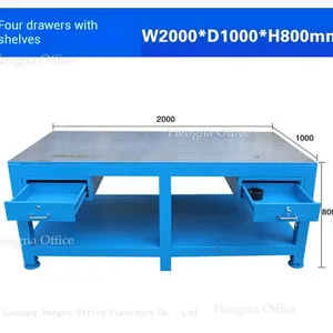 Precision Lab Worktable Vibration WT-P938 With Damped Structure&PE Adjustable Feet |Steel Thick Frame for Microscope Imaging Station thumbnail-5