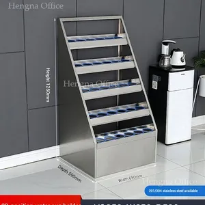 Stainless Steel Water Bottle Rack | 30 Holes Capacity & Rust Proof Material | Gym Office - Factory Direct thumbnail-3