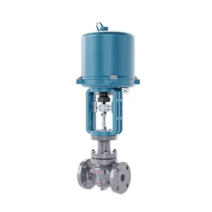 Cast Stainless Steel Electric Globe Valve Pneumatic Actuator Water Steam Flange Motorized Control Globe Valve thumbnail-1