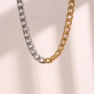 Stainless Steel Necklace for Women – 304 Grade, 45cm+5cm Extender, Matte Finish, Wholesale Price thumbnail-1