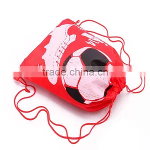 Printed Drawstring Polyester Gym Bag for Sports Football Rucksack Backpack Travel Cases thumbnail-3