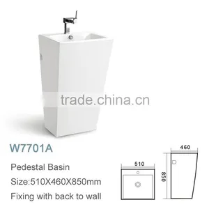 Small Size Pedestal Wash Hand Basin Sizes thumbnail-3