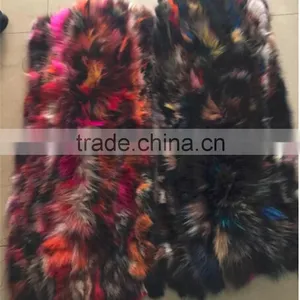 Factory Direct Customed Colorful Fox Skin Fur Plate thumbnail-1