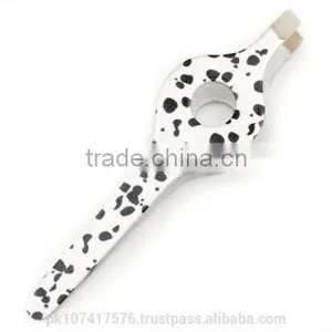 Floral Pink Color Wide Grip Ladies Eyebrow Eyebrow Plucking Tweezers thumbnail-2