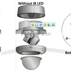 Indoor CCTV Vandalproof Dome AHD Camera 800TVL 720P Security Camera AHD thumbnail-5