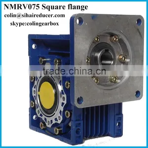 NMRV 075 Power Transmission Square Flange Gearbox Electric dc Motor thumbnail-1