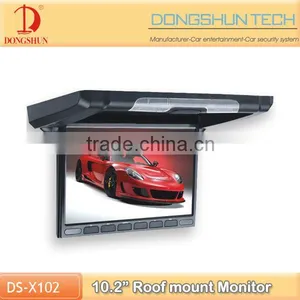 10.2 Inch Roof Monitor New Small Size Design /car Flip Down Lcd Monitor thumbnail-1