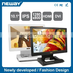 10.1" 1280*800 Resolution VESA Holes Image Flip DC 7-24V Full View Angle Industrial Touch Monitor thumbnail-1