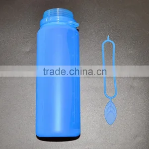 Food Grade Foldable Silicone Water Bottle, 550ml, Pass FDA,EN71,2,3 Test. thumbnail-5