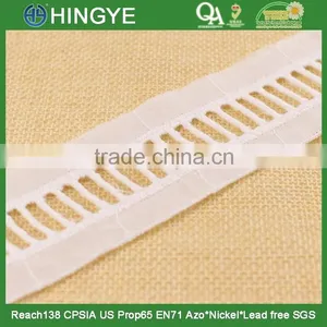 Hot Selling White Ladder Lace for Clothing Decoration H1551-2 thumbnail-1