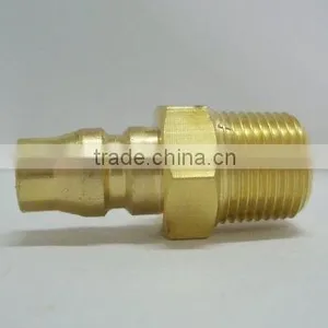 Brass NITTO Pneumatic Quick Plug With Male Thread thumbnail-1