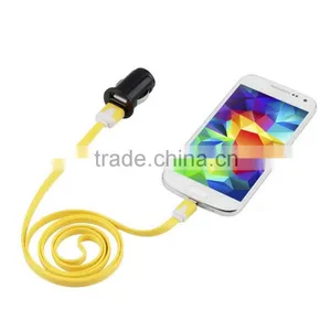 Micro Auto Universal Dual 2 Port USB Car Charger For IPhone IPad IPod 3.1A Mini Car Charger Adapter / Cigar Socket Black thumbnail-1