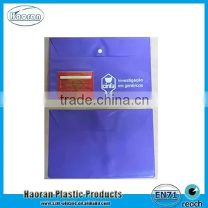Cheap Plastic PVC Button Closure Document Bag thumbnail-6