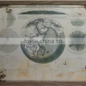 MDF Paper Print MDF Photo Prints MDF Printed Map Modern Canvas Wall Art Living Room Decoration thumbnail-1