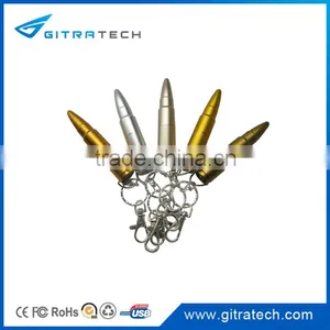 32GB Bullet Metal USB Flash Drive Promotional Metal USB Flash Memory Metal Keychain USB Flash Drive thumbnail-3