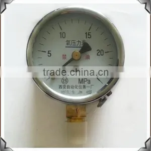 Black Steel Case Pressure Guage Natural Gas Pressure Gauge Meter thumbnail-1