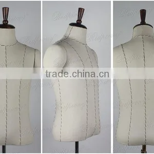 Torso Male Mannequins Half Mannequins Fabric Dummy thumbnail-1