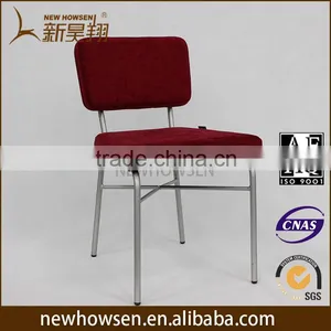 Modern Metal Iron Tube Dining Chair thumbnail-2