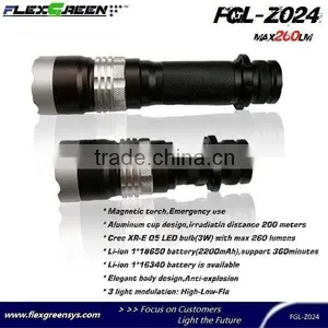 18650 Battery Magnet Switch Q5 Led Flashlight thumbnail-2