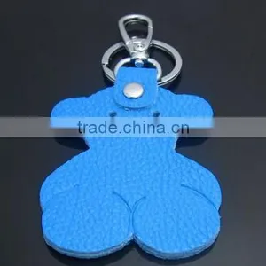 Animal-shaped Customized Promotional Cute Leather Keychain thumbnail-2