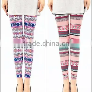 Fall Trendy Geometric Digital Print Yoga Galaxy Sport Leggings thumbnail-3