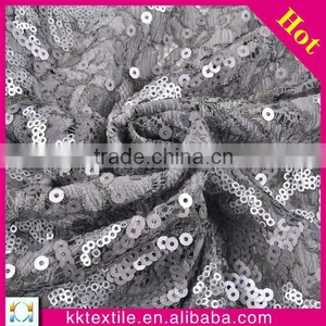 Hot Sale Flower Sequin Embroidery Fabric for Dress thumbnail-1