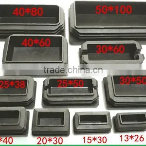 Rectangular Tube Plug. Steel Pipe Plastic End Cap Pipe Blockage, Head of Steel Pipe Plug thumbnail-1