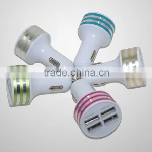 Universal Fast Charging Multi Output 4 Ports USB Car Charger For IPhone 5 5S 6 6S Tablet thumbnail-1