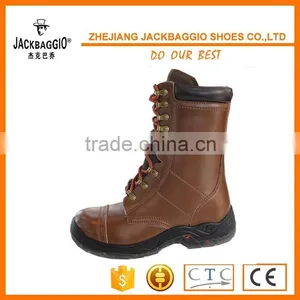 Shoelaces Type Genuine Leather Material Industrial Safety Boots,Cheap Black Industrial Work Boot Steel Toe Insert thumbnail-5