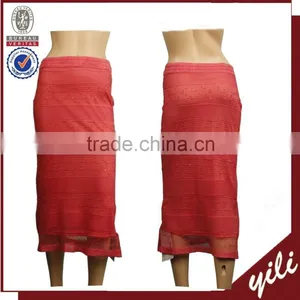 High Waist Net Design Tight Skirt Pattern Fashion Long Tight Skirts DS150632366 thumbnail-1