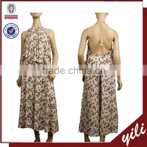 2016 S/S New Design Tank Top With Long Pants Women Rayon Print Suit thumbnail-1