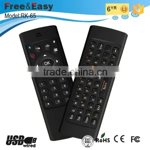 6 Gyroscope Remote Controller Wireless Air Mouse With QWERTY Keyboard thumbnail-2