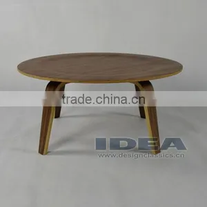 Replica Charles Plywood Coffee Table - Walnut thumbnail-1