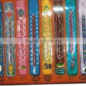 Wooden Hand Painted Incense Burners thumbnail-1
