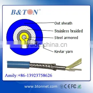 Anti-rodent Single Mode Simplex 1 Core Armored Indoor Fiber Optic Cable thumbnail-1
