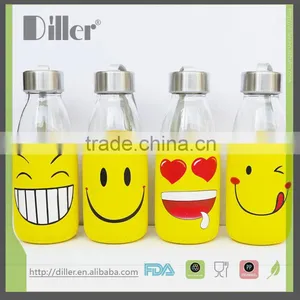 OEM Private Lable BPA Free 500ml Glass Juice Drinking Bottle thumbnail-1