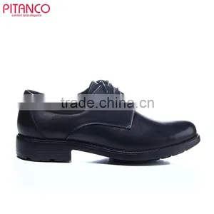 Thick Sole Calf Leather Lace-up Mens Derby Shoes thumbnail-2