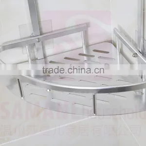 NO Nail Wall Mounted Bathroom Shampoo and Shower Holder Corner Basket Bathroom Shelf Rack thumbnail-4